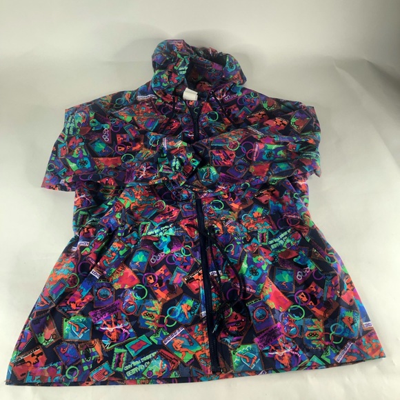 Speedo VTG 90’s Atlanta Olympic Games Collection Women’s Windbreaker Size Medium - Picture 9 of 12